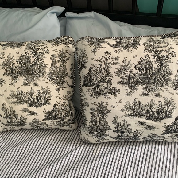 Vintage Toile set of 2 pillows - Picture 1 of 5